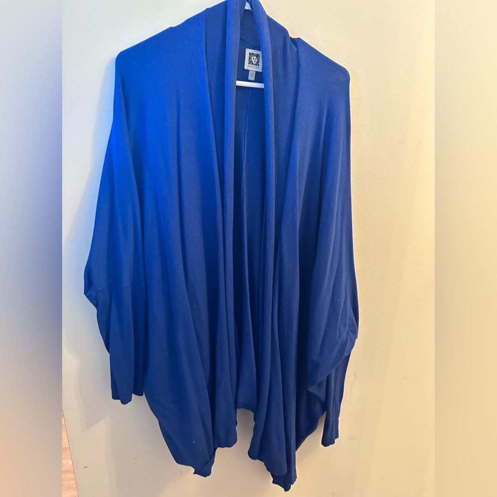 Anne Klein blue oversized cardigan- 1X